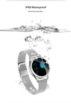 2021 Kvinder NYE Smart Ur Mode Fine Armbånd IP68 Vandtæt Smartwatch puls Sove Skærm, Android, iOS