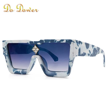 2021 Luksus Brand Design Diamant Besat Solbriller Mode Kvinder Mænd Sol Briller Firkantede Briller Kvindelige Kørsel Nuancer Gafas