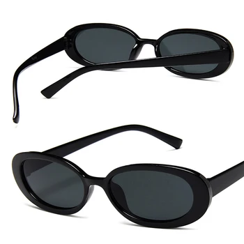 2021 Ny Rejse Retro Kvinder Mænd Vandring Solbriller Smarte Små Ovale Solbriller Sort Leopard Skygge Udendørs Briller