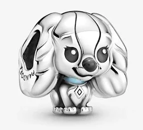 2021 Nye 925 Sterling Sølv Pando Oprindelige Armbånd hund elsker hjerte Lion Dance Charm perle, fit armbånd Mode, DIY Smykker