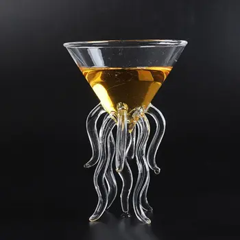 2021 Nye Blæksprutte Cocktail Glas Gennemsigtige Vandmænd Glas Kop Juice Glas
