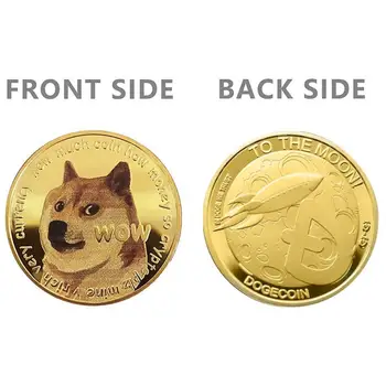 2021 Nye Guld/Sølv Forgyldt Ethereum Ripple Bitcoin Guld Dogecoin Mønter Samlere Guld Digitale Valuta Erindringsmønter