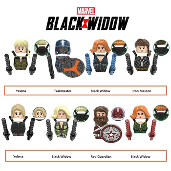 2021 Nye Marvel Hero Avengers Tal, Black Widow Tugtemester Red Værge Yelena Byggesten Tal Børns Legetøj Børne Gave