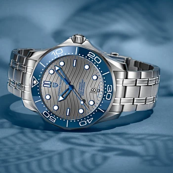 2021 Nye PAGANI DESIGN Automatic ur mænd business mekanisk armbåndsur NH35 200 M Diver ur til mænd Safir spejl ur