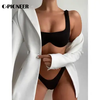 2021 Nye Sexede Kvinder i Bikini Sæt Badetøj Push-Up Polstret Bh Badetøj Badetøj bikini lady