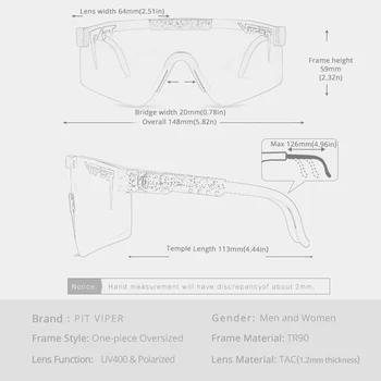 2021 Nye Sports Solbriller Mænd Polariseret TR90 Materialet Linse solbriller Kvinder Oprindelige Sag Solbriller
