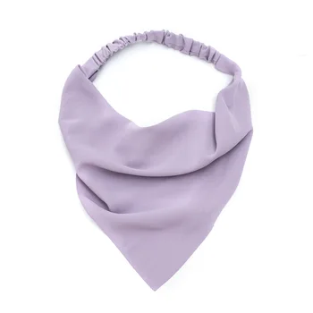 2021 Nye Tørklæde Solid Farve Macaron Elastik Alsidig, Elastisk Pandebånd grænseoverskridende Kvindelige Triangle Tørklæder og Smykker