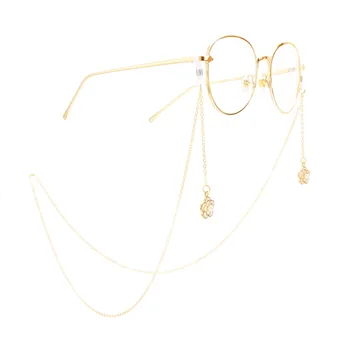 2021 Nye Vintage Krystal Perler Maske Kæde Briller Kæde Til Kvinder Briller Holder Rebet Lanyard Til Maske Smykker Tilbehør