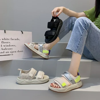 2021 Nye sommer mode platform kvinders sandaler til kvinder hård sex beach sandaler denim komfortable sandaler
