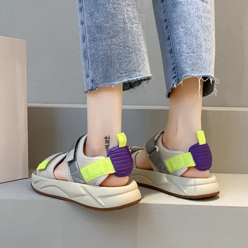 2021 Nye sommer mode platform kvinders sandaler til kvinder hård sex beach sandaler denim komfortable sandaler
