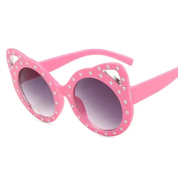 2021 Retro luksus Cat Eye Kids Solbriller børn Fashion Brand Barn Sol Briller, Anti-uv-Baby solafskærmning Pige Dreng Solbriller