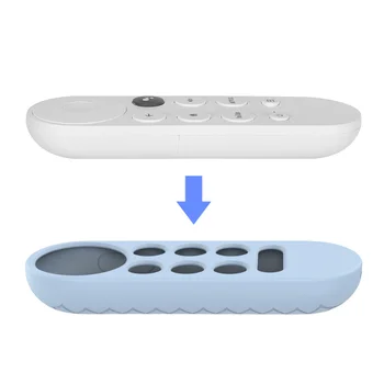 2021 Silikone Fjernbetjening Dækning For Chromecast Med Google Voice TV Remote Anti-Tabt Sag For Chromecast Dropship