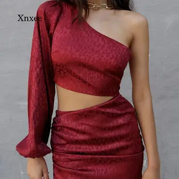 2021 Sommeren Kvinder 2 Stykker af Kvinders ensfarvet Plisserede O-Hals Langærmet Top Mini Kjole Casual Wear