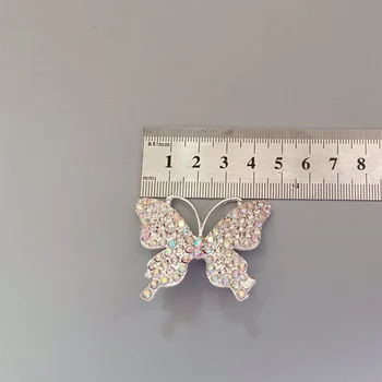 2021 Sommeren Rhinestone Butterfly Hårnål Korea Fe Simpel Side-Kort Klip Andenæb Hovedbeklædning For Kvinder Hår Tilbehør