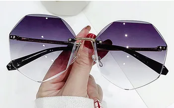 2021 Uindfattede Kvinders Solbriller Design, Mode Lady Sol briller Legering Vintage Klassisk Designer Nuancer UV400-Brillerne