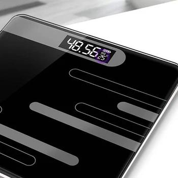 2021 kropsfedt Skala BMI Intelligent Elektronisk LED Display Glas Sammensætning Digital Badeværelse Vægt Balance Mode Analyzer