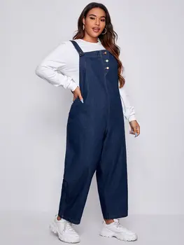 2021 nye, store kvinder er Denim stropper jeans kvinder ' s jeans overalls Buksedragt store urrem lige bukser blå cowboybukser flere størrelser