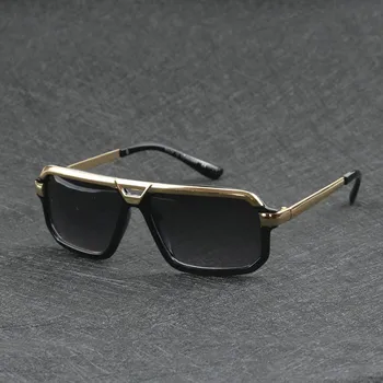 2021 populære stor størrelse sol briller af høj kvalitet 4028 style mænd kvinder metal solbriller, briller UV400 Dame Solbrille