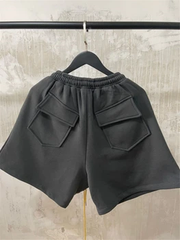 2021ss Broderi RHUDE Shorts Mænd Kvinder 1:1 Kvalitet Vintage Rhude Shorts kraftigt Stof, High Street Solid Knickers