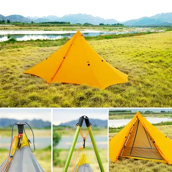 20D Multifunktionelle Ultralet Telt /Sun Husly Camping Telt Udendørs Vandreture Backpacking Jagt Telt/ Parasol pæl/Indre telt
