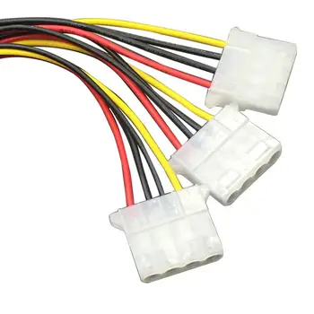 20cm Stor 4-polet 1-til-3 Mandlige og Kvindelige IDE Molex Magt Udvidelse Kabel-Adapter Netledning til PC