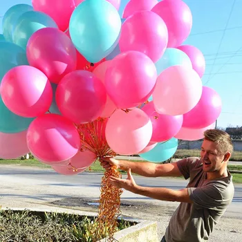 20pcs 10-Tommers Sort / Hvid Blandet Mat Latex Balloner Fødselsdag Bryllup Fest Dekoration Helium Bolde Baby Brusebad Indretning Globos
