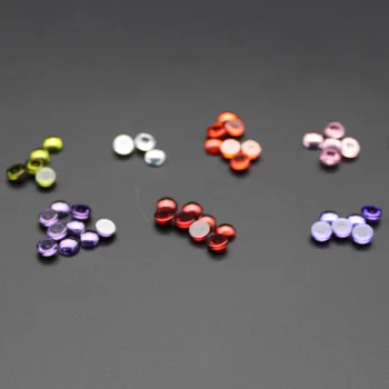 20pcs 3~12mm AAAAA Runde Form Cabochonsleben Hvid , Voilet, Oliven , Lilla, Sort, Pink Cubic Zirconia Løs cz Stone bead