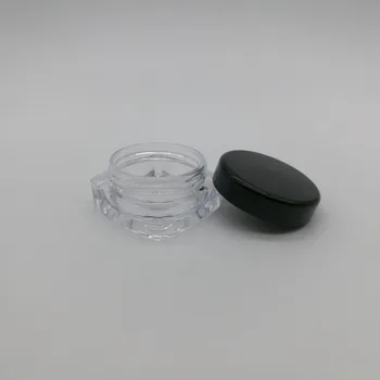 20pcs/masse 3g-pladsen kosmetiske mini krukke, plast tom container creme
