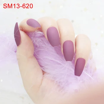 24 Stk/Sæt Mat Falske Negle Fuld Tips Kvinder Falske Negle Nail Art Dekoration Af SANA889
