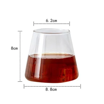 280ML Mount Fuji-Formede Glas varmeandig Gennemsigtigt Glas Vand Cup-ins Og Mælk Kop Vin Glas Kegle Glas Drinkware