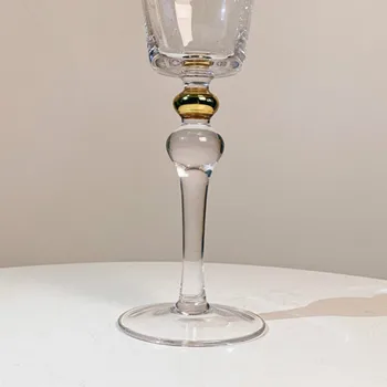 280ml Græskar Mønster, Guld, Rød Vin Glas af Høj Kvalitet Skænket Champagne Cup Restaurant Club Familie Krystal Vin Drinkware