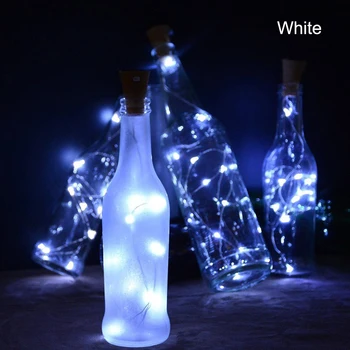 2M String Led Flaske Lys, Sol-Drevne LED Cork Formet LED String Lys Vin Flaske Lampe Part Fest Indretning Fairy Lights