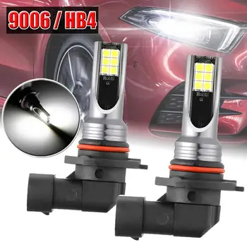 2STK LED 20000LM/PAR Mini Bil Forlygte Pærer LED-Forlygter Kit 9006 HB4-Auto-LED-Lamper 60W/Pære