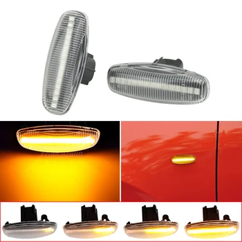 2STK LED Dynamic blinklys sidemarkeringslys Lys Sekventiel Lampe Repeater Indikator For Toyota Yaris Vios-2019