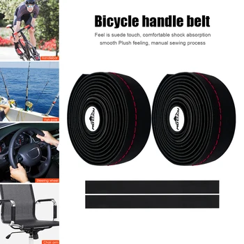 2stk Cykel, Styr Tape Road Cykel Anti-slip EVA, stødabsorberende Håndtag Bar Tape Cykling-Wrap-Strap Ende Plug