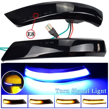 2stk LED Dynamic blinklys sidespejl Blinker Indikatoren Sekventiel Lys For Ford Focus 2 3 Mk2 Mk3 EU Mondeo Mk4