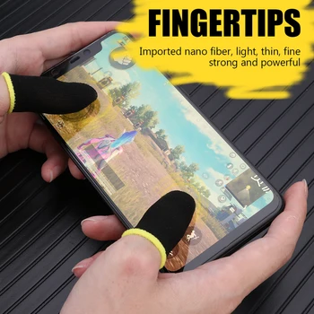 2stk Spil Controller Finger Dække Sved Bevis Ikke-Scratch Følsomme Touch Screen Gaming Tommelfinger Ærme Handsker til PUBG Mobil