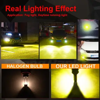 2stk Super Lyse LED-Pærer med Høj Effekt H3 3570 80W Auto LED Bil Tåge Signal Tænde Lys Kørsel Lampe Hvid Blå Bil Tilbehør