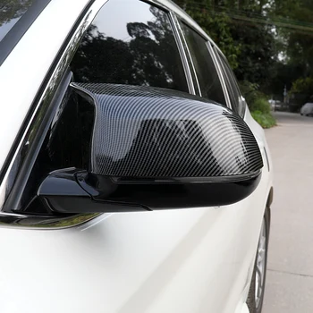 2stk bakspejlet Dække Shell Horn Carbon Fiber Hætte til BMW 3-4 5-serie X3 X5 F20 F30 F48 F45 G01 G08 G30 G07