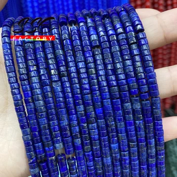 2x4mm Små Naturlige Lapis Lazuli Sten Perler, Flade Runde natursten Løse Perler Til Smykker at Gøre DIY Armbånd Engros-15
