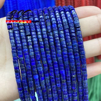 2x4mm Små Naturlige Lapis Lazuli Sten Perler, Flade Runde natursten Løse Perler Til Smykker at Gøre DIY Armbånd Engros-15