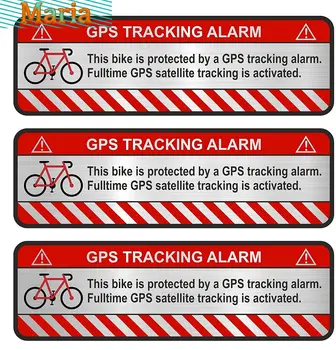 3 X GPS Mærkat Cykel, Motorcykel, Bil Alarm Advarsel Anti Tyveri Mærkat Vandtæt Decal JDM JEEP Van Cykel Offroad RV A4 Q3 Polo