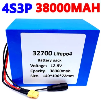 32700 Lifepo4 Batteri 4S3P 12.8 V 38000mAh 4S 38A 100 A Afbalanceret BMS for El-Båd og Uninterrupted Power Supply 12V