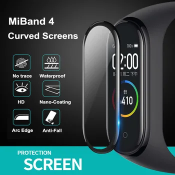 3D-Beskyttende Glas, Xiaomi Mi-Band 4 5 6 Skærm Protektor til Miband 6 5 4 Cover Smart Urrem 4 band5 band6 Blød Film