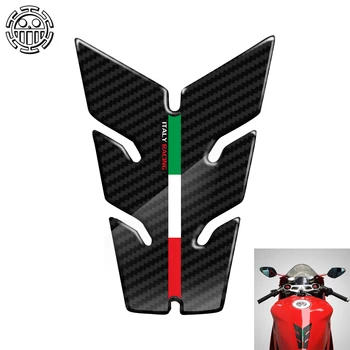 3D Carbon-look Motorcykel Tank Pad Beskytter Italien Racing Lille Tankpad Tilfældet for Aprilia Ducati Panigale Benelli Osv.