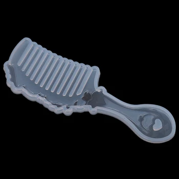 3D-Gennemsigtig Silikone Kam Skimmel Epoxy Harpiks Forme Til DIY Smykker Gør Værktøjer Makeup Spejl, Kam Silikone Formen