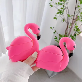 3D-INS søde tegneserie sexet flamingo Bluetooth headset blødt etui til apple airpods 1 2 Trådløs opladning dækning for airpods pro gave