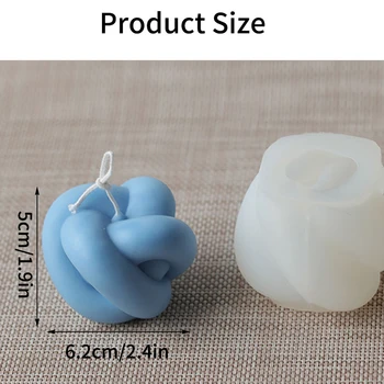 3D Lys Silikone Forme Sæbe Skimmel 3D Magic Knude Form DIY-Forbrugsstoffer For at få Duft Lys Chokolade, Sæbe Skimmel Candle Håndværk