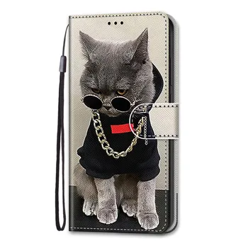 3D Malet Læder taske Til Huawei Honor 8X 8S Spille 8A 8 9 10 Lite 9A 9C 9S 9X Lite Pro Fundas Flip Wallet Cover Kat Hund Coque