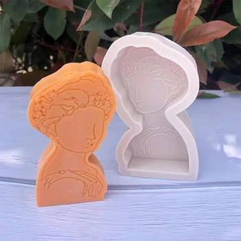3D-Portræt Silikone Formen Aromaterapi Stearinlys Gips DIY Stearinlys Gør Forme 3D Silikone Stearinlys Forme Husstand Kage Forme Nye